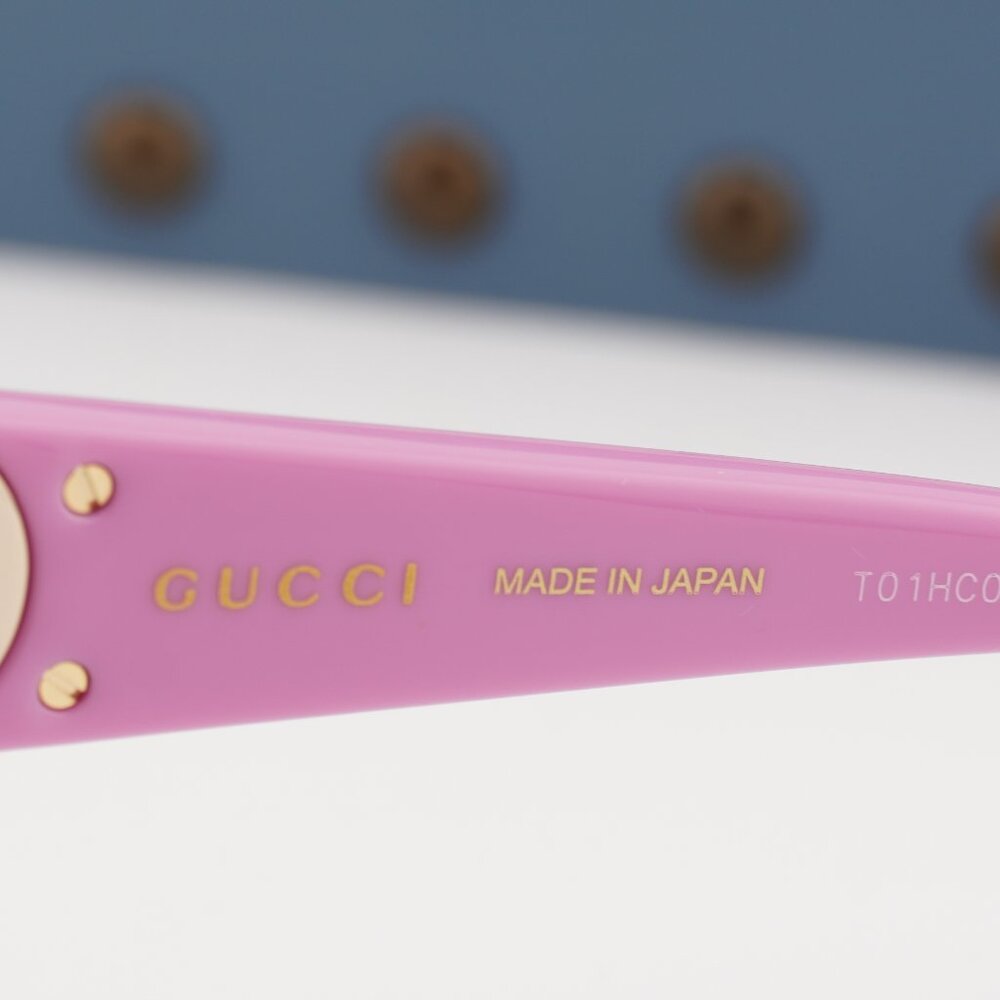 Gucci GG2015S 005 Square Sunglasses – Pink/Burgundy - Picture 10 of 12